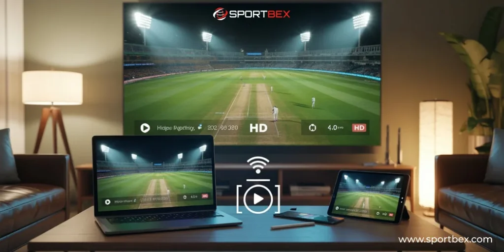 Live cricket on a phone and television without the timing confusion